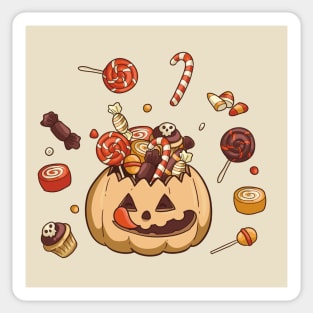 Sweet Candy Pumpkin Sticker